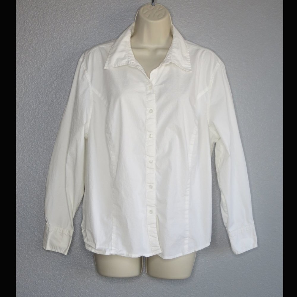 Lane Bryant Stretch Button-Down 1X NWOT
